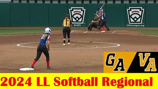 Cataula GA vs McLean VA Softball Game Highlights 2024 Little League Regional [upl. by Goda126]