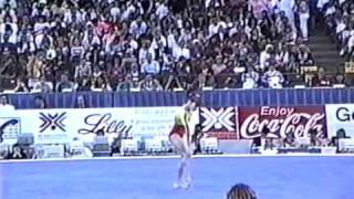 7th Team ESP Sonia Fraguas FX  1991 World Gymnastics Championships 9100 [upl. by Merriott431]