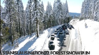 Stanislaus national forest snow run [upl. by Eidnahs]