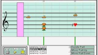 Mario Paint  Beethoven  Symphony 7 Movement 2 [upl. by Kendrah275]