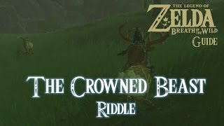 The Legend of Zelda Breath of The Wild  The Crowned Beast Riddle Guide Switch [upl. by Hanser]