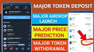 major token deposit started  major airdrop listing date and time confirm [upl. by Nuahc]