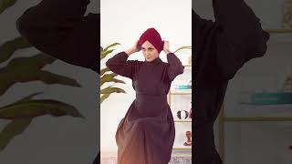 How to wear Instant Turban Plain Cotton Scarf Head Wrap  B9 [upl. by Ylaek]