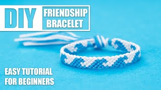 Wave Water Ocean Swim Macrame Friendship Bracelets  Easy Tutorial for Beginner [upl. by Lissi175]