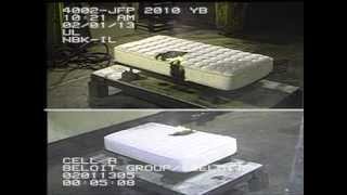 Standard 16 CFR 1633 federal flammability mattress test [upl. by Harbison309]