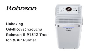 Unboxing  Odvlhčovač vzduchu Rohnson R91512 True Ion amp Air Purifier [upl. by Olgnaed]