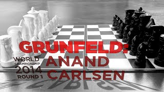 AnandCarlsen WCC 2014 1  Grunfeld [upl. by Urquhart]