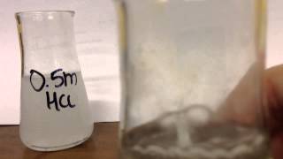 Hydrochloric Acid and Magnesium What do you see when you react HCl and Mg [upl. by Mcclenon]