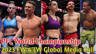 PFL World Championship 2023 FW amp Clay Collard Global Media Call [upl. by Minnaminnie146]