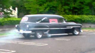 Pontiac Hearse smoking and view of show [upl. by Ailana403]