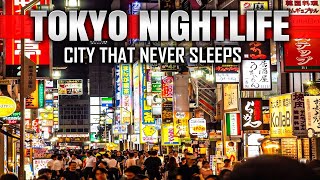 Best TOKYO NIGHTLIFE Travel Guide 2024 [upl. by Anivle]