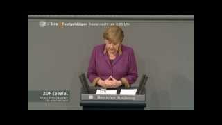 Griechenland  Wafffenetat 2013  463 Milliarden Euro  Regierungserklärung von Angela Merkel [upl. by Suivatnod]