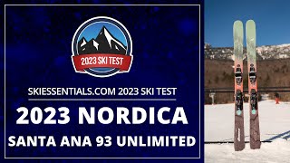 2023 Nordica Santa Ana 93 Unlimited  SkiEssentialscom Ski Test [upl. by Ecargyram]