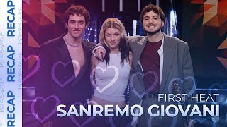 Sanremo Giovani 2024 Italy  First Heat  RECAP [upl. by Meluhs]