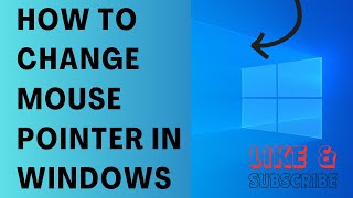 How To Change Mouse Pointer In Windows [upl. by Danica813]