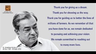 A Tribute to Dr Verghese Kurien [upl. by Asek]