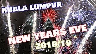 NEW YEARS EVE COUNTDOWN FIREWORKS 20182019 KLCC amp BUKIT BINTANG PAVILION KUALA LUMPUR MALAYSIA [upl. by Einahets88]