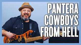 Pantera Cowboys From Hell Guitar Lesson  Tutorial [upl. by Wadesworth]