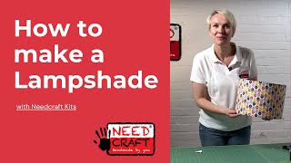 How to make a lampshade video tutorial with a DIY kit [upl. by Rebm]