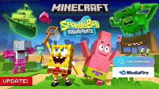 Minecraft SpongeBob map update FREE download MediaFire [upl. by Monika]