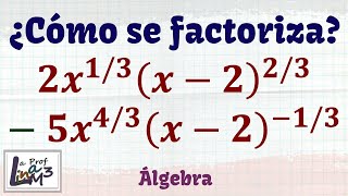 Factorización de 2x13x2235x43x213  Factor común  La Prof Lina M3 [upl. by Anal]