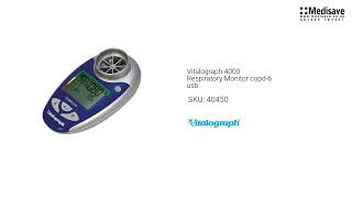 Vitalograph 4000 Respiratory Monitor copd 6 usb 40450 [upl. by Torin37]