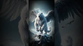 hybrid hybridanimals shortsvideo viralshorts whitebear eagle [upl. by Cottle196]