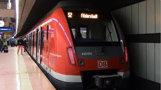 Hauptbahnhof tief  SBahn Stuttgart mit ET 423 und ET 430 [upl. by Lledrev]