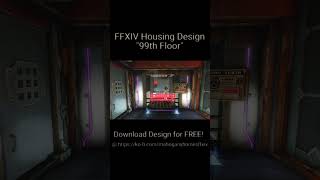 Neon Cyberpunk Housing Design FFXIV ♥ shorts ffxivhousing ff14housing neon cyberpunk [upl. by Gae]