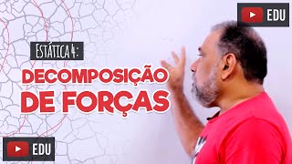 ESTÁTICA 4 DECOMPOSIÇÃO DE FORÇAS [upl. by Juliette]