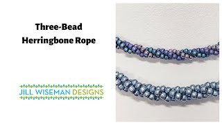 ThreeBead Spiral Herringbone Rope [upl. by Cynar]