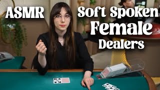 Unintentional ASMR  Soft Spoken Female Blackjack Dealers ♤ [upl. by Stander455]