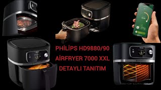 PHİLİPS HD988090 Airfryer 7000 XXL Gıda Termometreli COMBİ 2 KG  DETAYLI TANITIM [upl. by Nybbor903]