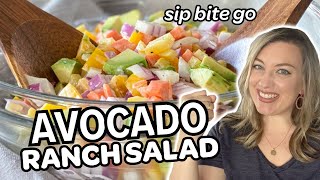 Simple Avocado Ranch Salad  An Easy Make Ahead Mexican Salad [upl. by Gertrudis]