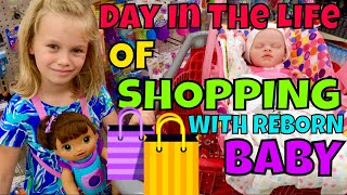 🛍Fun Shopping Trip With Reborn Baby 🌈Day In The Life 🛒Shopping  Target Ross amp TJ Max 🎯 [upl. by Dewey642]