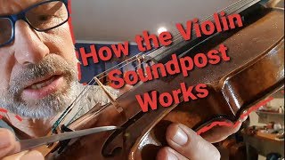 How the violin soundpost works  Olaf Grawert gives you insights from the violinmakers workbench [upl. by Anaya]