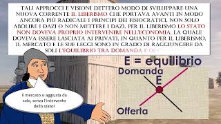 Storia SECOLO DEI LUMI economia politica politica economica fisiocrazia e liberismo [upl. by Nnylaf]