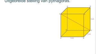 uitgebreide of verlengde stelling van pythagoras [upl. by Risa97]