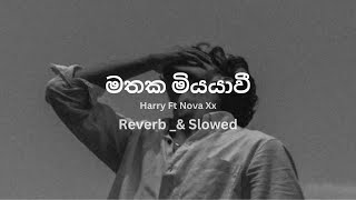 Mathaken Giya Athakataman මතක මියයාවී  Harry Ft Nova Xx  Reverb amp Slowed [upl. by Pass74]