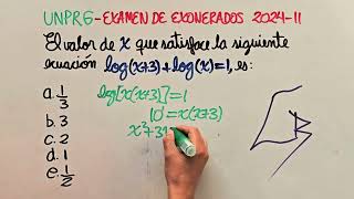 UNPRG Examen de exonerados 2024II Lambayeque  Perú [upl. by Fonz]