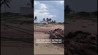 Massive Ghost Net Beached amp Upcycled by Fishermen  Oceans Detangled  AWCS [upl. by Hedwig]