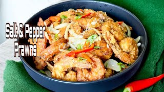 Easiest Salt amp Pepper Prawns  Shrimps viralvideo guyanesestyle prawns shrimp villagecooking [upl. by Novahc779]