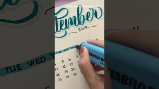 September 2023 Calendar  Bullet journal  Plan with me nhuandaocalligraphy shorts [upl. by Chancellor61]