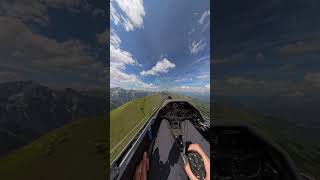 Glider proximity flying in the Austrian alps ✈️ shorts [upl. by Llerroj]