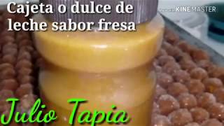 Cajeta o dulce de leche sabor fresa [upl. by Braunstein]