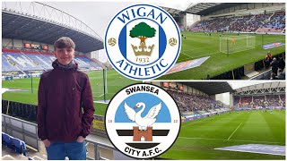 AWAY END LIMBS IN EASTER MONDAY MATCHUP  WIGAN ATHLETIC 02 SWANSEA CITY MATCHDAY VLOG [upl. by Eelrehpotsirhc]