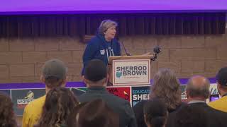 Randi Weingarten fires up the crowd for Sherrod Brown in Columbus [upl. by Aissilem]