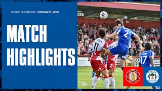 Match Highlights  Stevenage FC 1 Latics 0 [upl. by Anin]