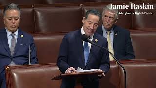 Rep Raskins House Floor Remarks on HR 9495 [upl. by Llyrpa991]