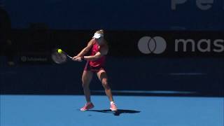 Angelique Kerber v Eugenie Bouchard highlights RR  Mastercard Hopman Cup 2018 [upl. by Allard]